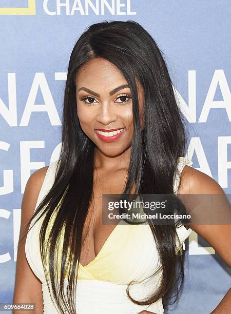 Actress Tashiana Washington attends National Geographic's "Years Of Living Dangerously" new season world premiere at the American Museum of Natural...