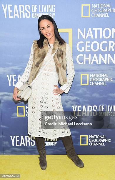 Personality Jules Wainstein attends National Geographic's "Years Of Living Dangerously" new season world premiere at the American Museum of Natural...