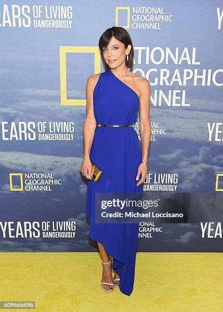 Personality Bethenny Frankel attends National Geographic's "Years Of Living Dangerously" new season world premiere at the American Museum of Natural...