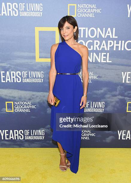 Personality Bethenny Frankel attends National Geographic's "Years Of Living Dangerously" new season world premiere at the American Museum of Natural...