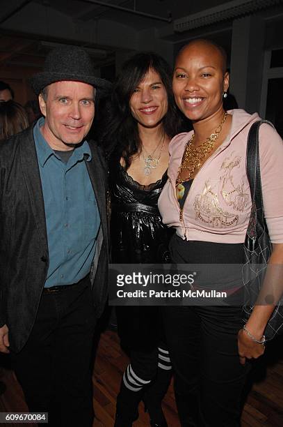 Charlie Ahearn, Doreen Remen and Tracey Moore attend WILD STYLE! GALLERY 151 grand opening at 151 Wooster N.Y.C. On December 13, 2007 in New York...
