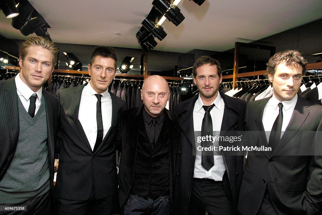 Jason Lewis, Stefano Gabbana, Dominic Dolce, Josh Lucas and Rufus ...