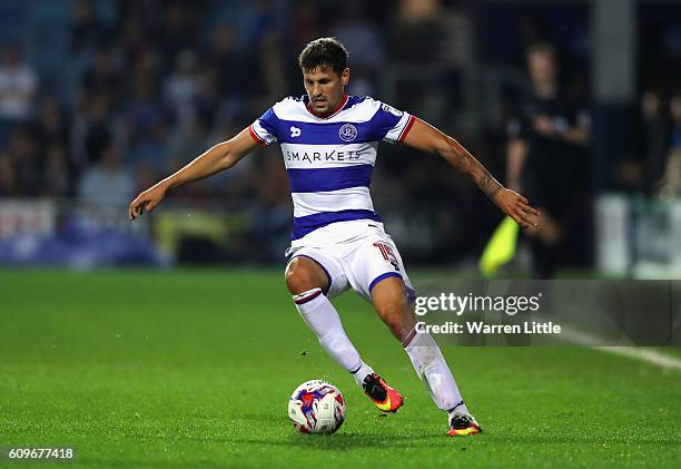 Pawel Wszolek of Queens Park Rangers in action during the EFL Cup Third Round match between Queens Park Rangers v Sunderland at Loftus Road on...