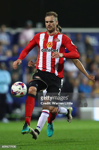 Jan Kirchhoff of Sunderland in action during the EFL Cup Third Round match between Queens Park Rangers v Sunderland at Loftus Road on September 21,...