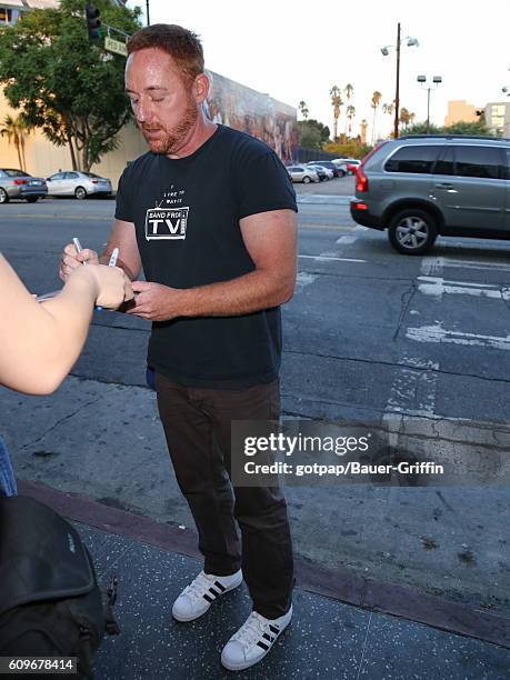 Scott Grimes is seen on September 21, 2016 in Los Angeles, California.