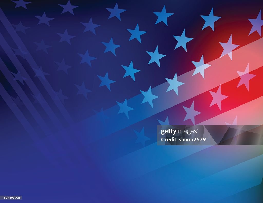 USA-Hintergrund mit Sternen und Streifen