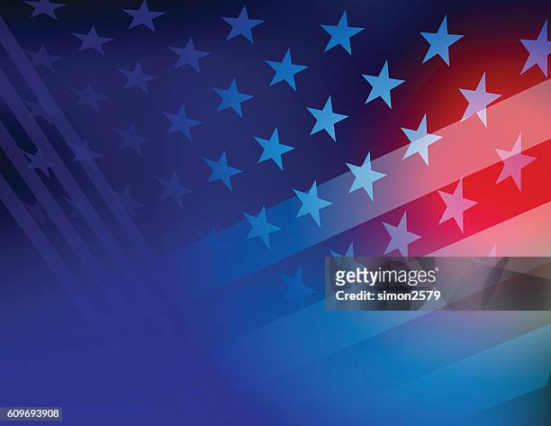 usa stars and stripes background - presidential candidate stock illustrations