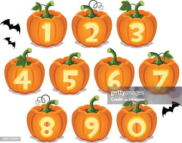 Halloween Numbers High-Res Vector Graphic - Getty Images