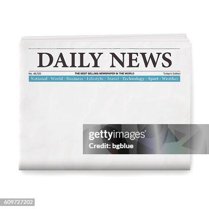 Branco jornal diário Branco jornal diário