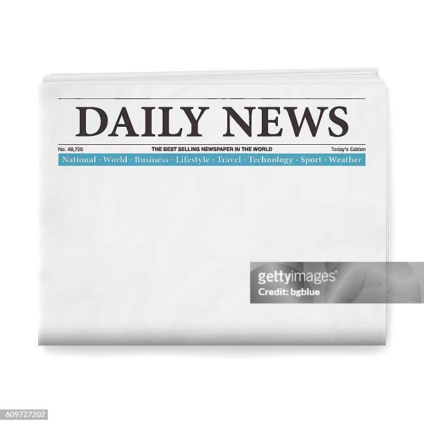 blank daily newspaper - sparse stock illustrations