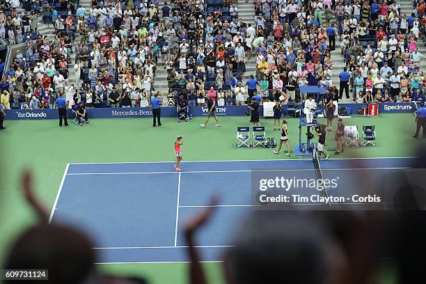 Open - Day 13 Angelique Kerber of Germany celebrates after her win against Karolina Pliskova of the Czech Republic in the Women's Singles Final on...