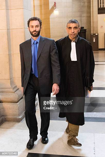 Alec Wildenstein , nephew of French Americain art dealer Guy Wildenstein, arrives for a trial over tax fraud at the courthouse in Paris on September...