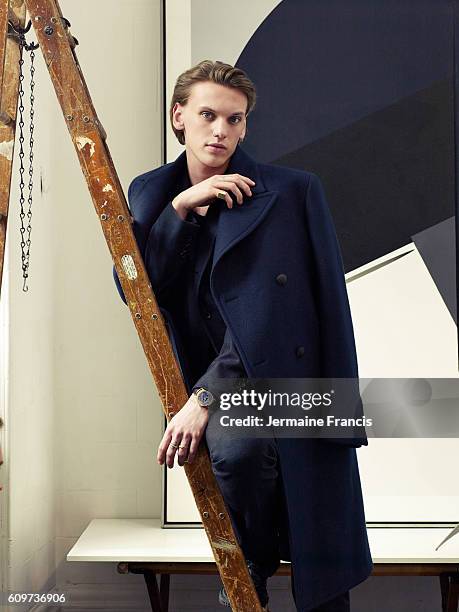 Musician and actor Jamie Campbell Bower is photographed for the Financial Times on February 4, 2014 in London, England.