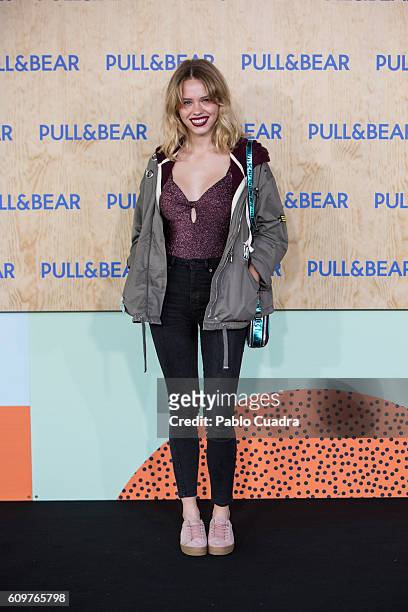 Model Almudena Lapique attends the opening of the new Pull&Bear eco-friendly headquarters on September 22, 2016 in Naron, Spain.