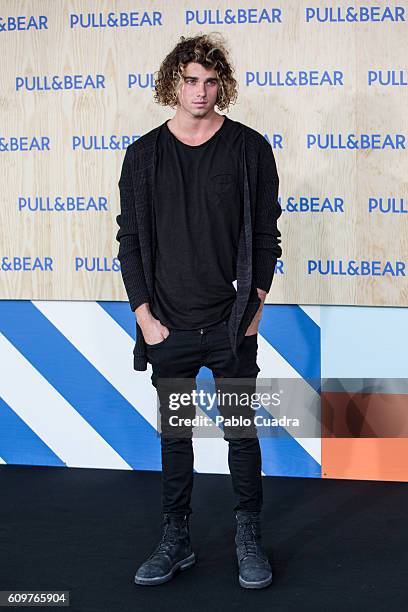 Model Jay Alvarrez attends the opening of the new Pull&Bear eco-friendly headquarters on September 22, 2016 in Naron, Spain.