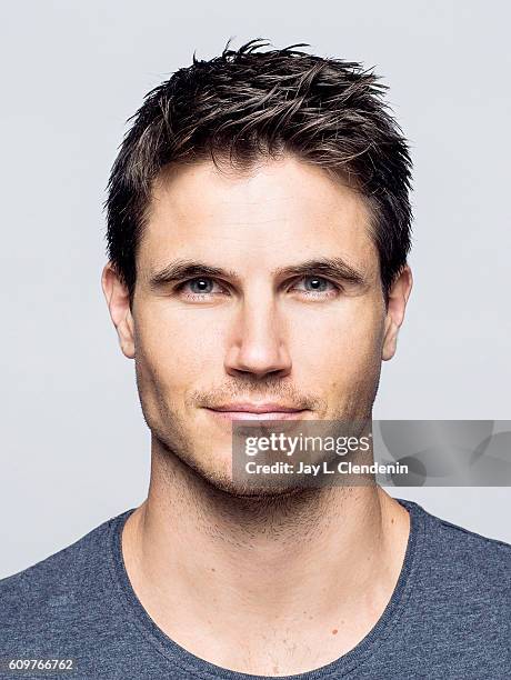 Actor Robbie Amell of the movie0' ARQ' poses for a portraits at the Toronto International Film Festival for Los Angeles Times on September 9, 2016 in...