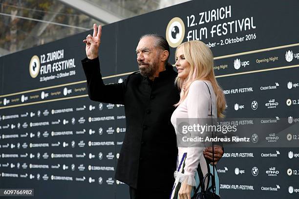 Actor John Paul DeJoria of the movie 'Good Fortune' and his wife Eloise Broady attend the 'Lion' premiere and opening ceremony of the 12th Zurich...