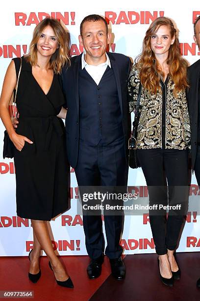 Actors of the movie Laurence Arne, Dany Boon and Noemie Schmidt attend the "Radin" Paris Premiere at Cinema Gaumont Opera on September 22, 2016 in...