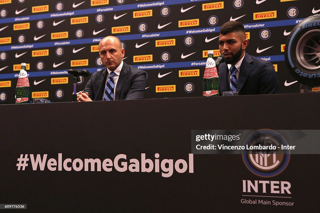 FC Internazionale Unveils New Signing Gabriel Barbosa