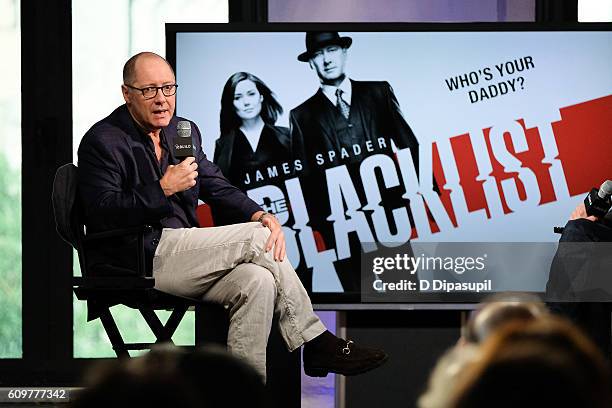 James Spader attends the Build Series to discuss his show "The Blacklist" at AOL HQ on September 22, 2016 in New York City.