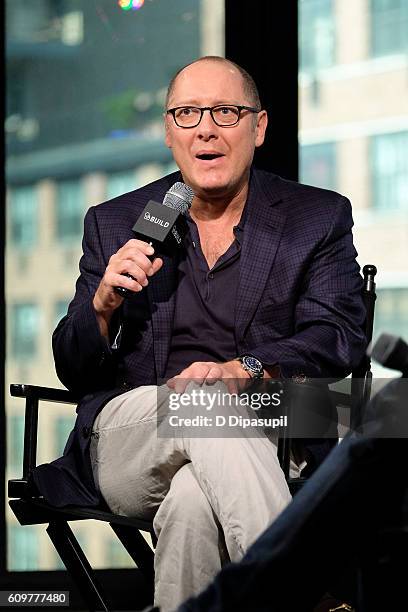 James Spader attends the Build Series to discuss his show "The Blacklist" at AOL HQ on September 22, 2016 in New York City.