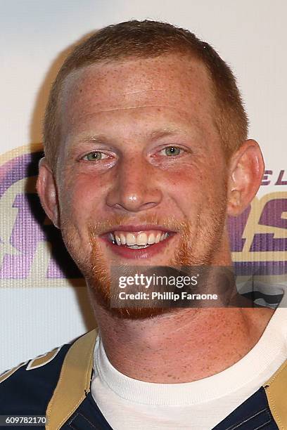 Pro Football player Johnny Hekker attends the Los Angeles Rams and Make-A-Wish Greater Los Angeles host inaugural "Night For Wishes" Event at HYDE...