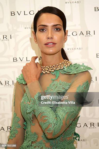 Amanda Wellsh attends the Bvlgari Tribute To Spanish Steps Opening Event on September 22, 2016 in Rome, Italy.