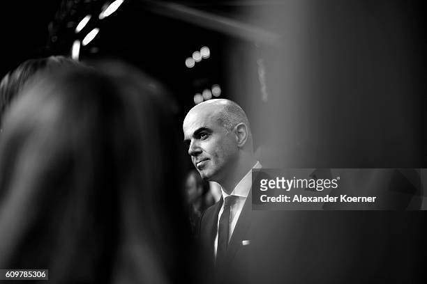 Politician Alain Berset attends the 'Lion' premiere and opening ceremony of the 12th Zurich Film Festival at Kino Corso on September 22, 2016 in...
