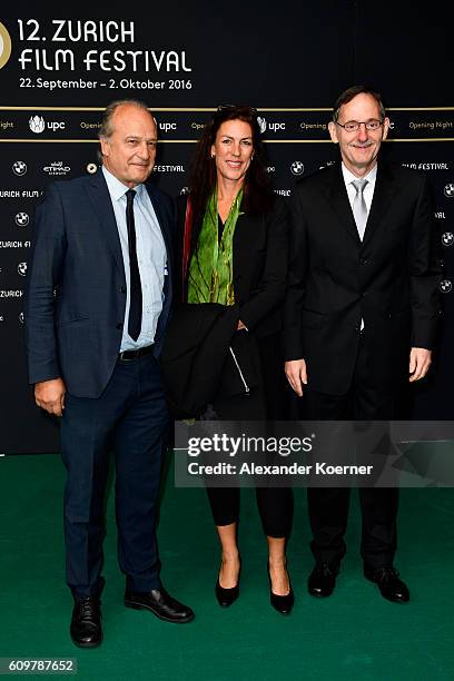 Guests attend the 'Lion' premiere and opening ceremony of the 12th Zurich Film Festival at Kino Corso on September 22, 2016 in Zurich, Switzerland....