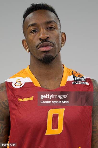 Russ Smith, #0 of Galatasaray Odeabank Istanbul poses during the 2016/2017 Turkish Airlines EuroLeague Media Day at Abdi Ipekci Arena on September...