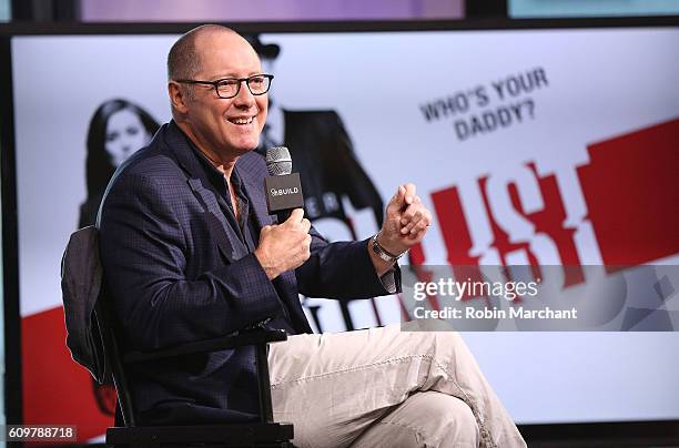 James Spader attends The Build Series Presents James Spader Discussing His Show "The Blacklist" at AOL HQ on September 22, 2016 in New York City.