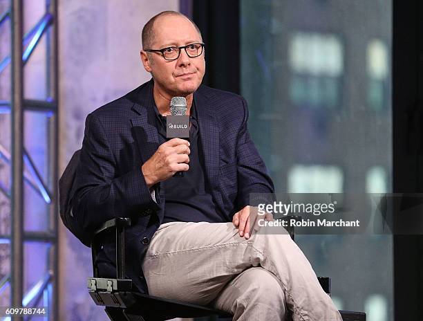 James Spader attends The Build Series Presents James Spader Discussing His Show "The Blacklist" at AOL HQ on September 22, 2016 in New York City.