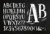 Pencil font alphabet