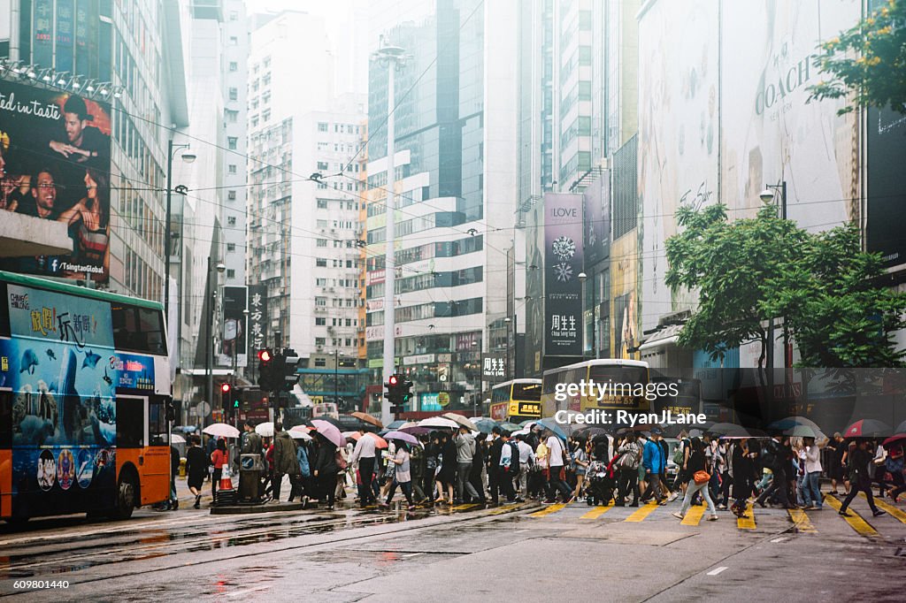 Hong Kong Fußgängerübergang