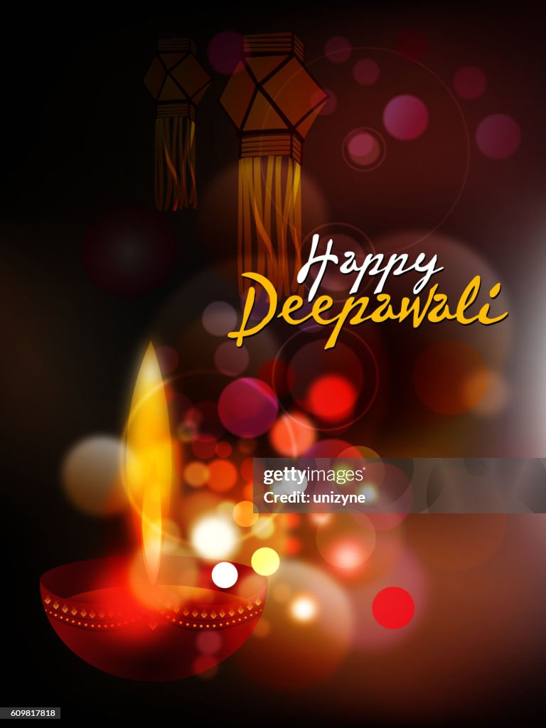 Deeprwali Happy Deepawali Background High-Res Vector Graphic - Getty Images