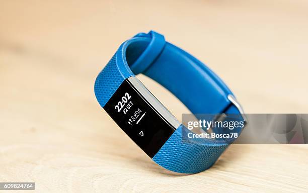 fitbit charge 2 activity and sleep tracker - stock image - activity tracker stock pictures, royalty-free photos & images