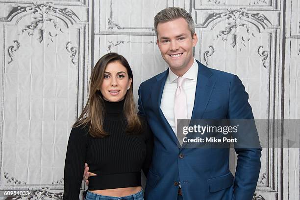 Emilia Bechrakis and Ryan Serhant attend the Build Speaker Series at AOL HQ on September 22, 2016 in New York City.