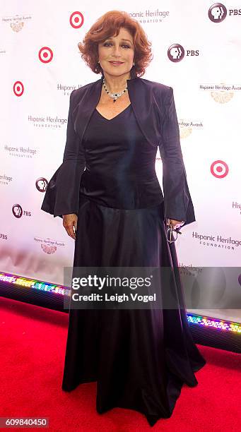 Angelica Maria arrives at the 29th Hispanic Heritage Awards where she will be honored with a Legend Award at the Warner Theatre on September 22, 2016...