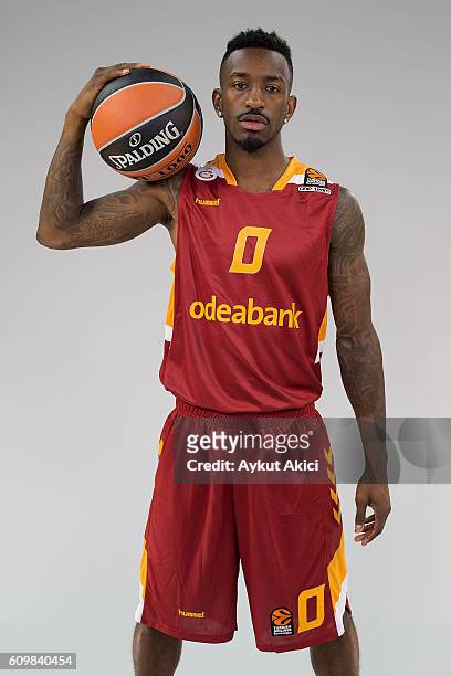 Russ Smith, #0 of Galatasaray Odeabank Istanbul poses during the 2016/2017 Turkish Airlines EuroLeague Media Day at Abdi Ipekci Arena on September...