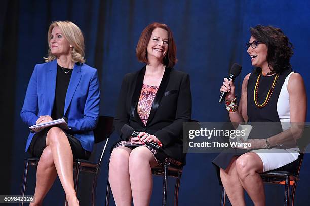 Former Prime Minister of Denmark Helle Thorning-Schmidt, Former Prime Minister of Australia Julia Gillard, and Founder and CEO of Blue Rose Compass...