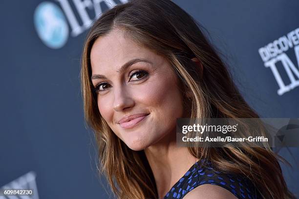 Actress Minka Kelly attends the screening of Discovery Impact's 'Huntwatch' at NeueHouse Hollywood on September 15, 2016 in Los Angeles, California.