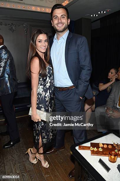 Jade Roper and Tanner Tolbert attend The Season 6 Premiere of Marriage Boot Camp Reality Stars at Up & Down on September 22, 2016 in New York City.