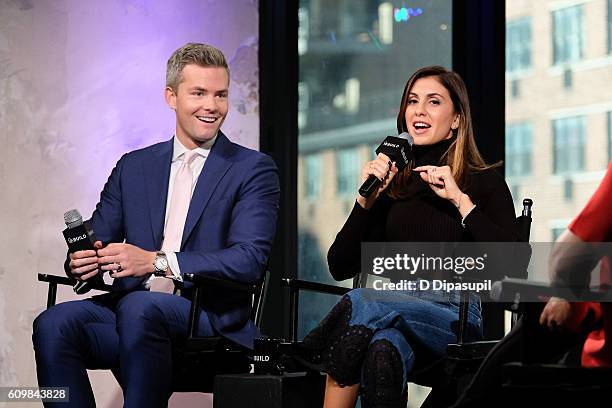 Ryan Serhant and Emilia Bechrakis attend the Build Series to discuss their upcoming Bravo wedding special at AOL HQ on September 22, 2016 in New York...