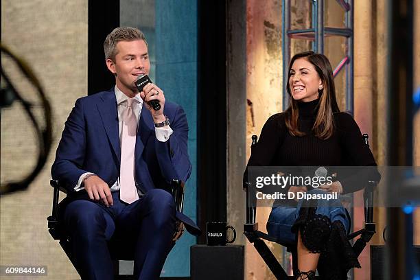 Ryan Serhant and Emilia Bechrakis attend the Build Series to discuss their upcoming Bravo wedding special at AOL HQ on September 22, 2016 in New York...