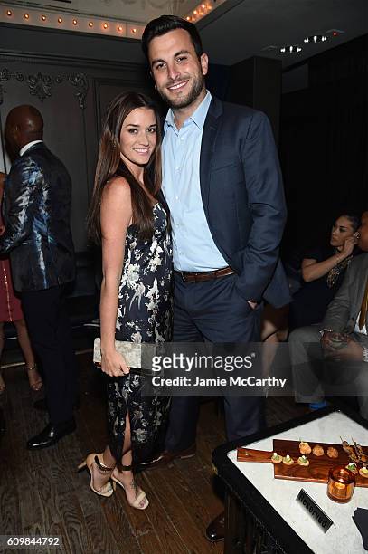 Jade Roper and Tanner Tolbert attend The Season 6 Premiere of Marriage Boot Camp Reality Stars at Up & Down on September 22, 2016 in New York City.