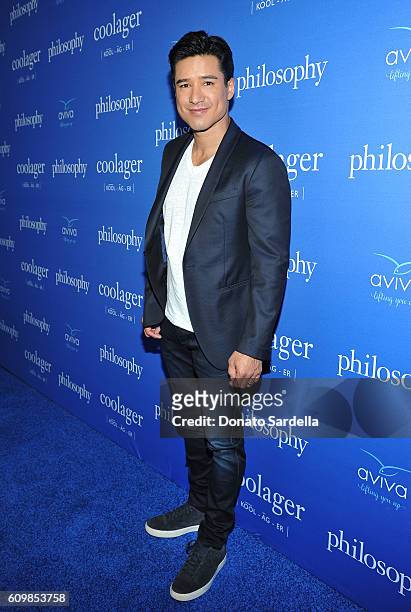 Television personality Mario Lopez attends The Age of Cool hosted by Philosophy and Ellen Pompeo at Quixote on September 22, 2016 in West Hollywood,...