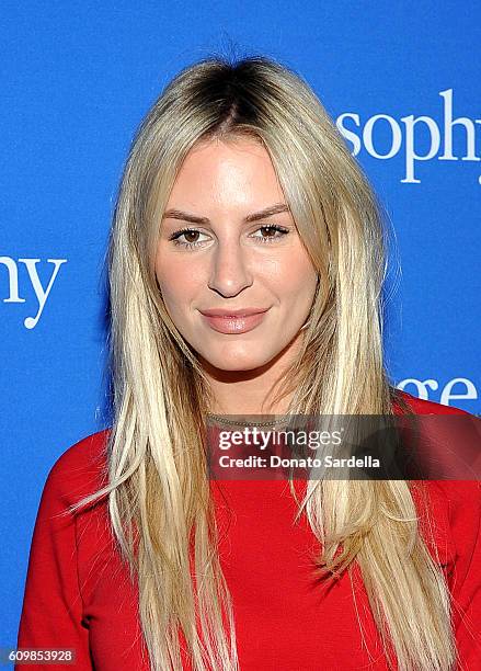 Writer Morgan Stewart attends The Age of Cool hosted by Philosophy and Ellen Pompeo at Quixote on September 22, 2016 in West Hollywood, California.