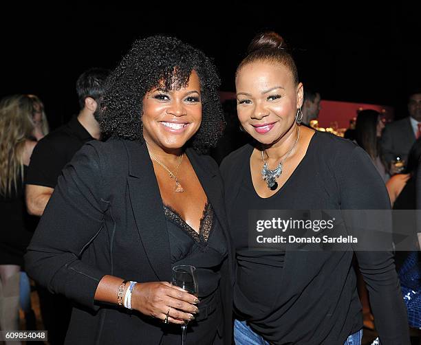 Tiffani Carter-Thompson, Vice President, Global PR, Social Media and Charity at Philosophy and Carmen Milian attend The Age of Cool hosted by...