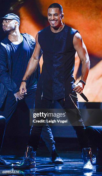 Jason Cerda performs during the 29th Hispanic Heritage Awards at the Warner Theatre on September 22, 2016 in Washington, DC.