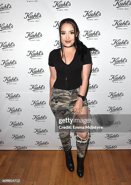 Digital influencer Amanda Ensing attends Kiehl's Since 1851 celebration of LifeRide for Ovarian Cancer Research Fund Alliance at Kiehl's Since 1851...